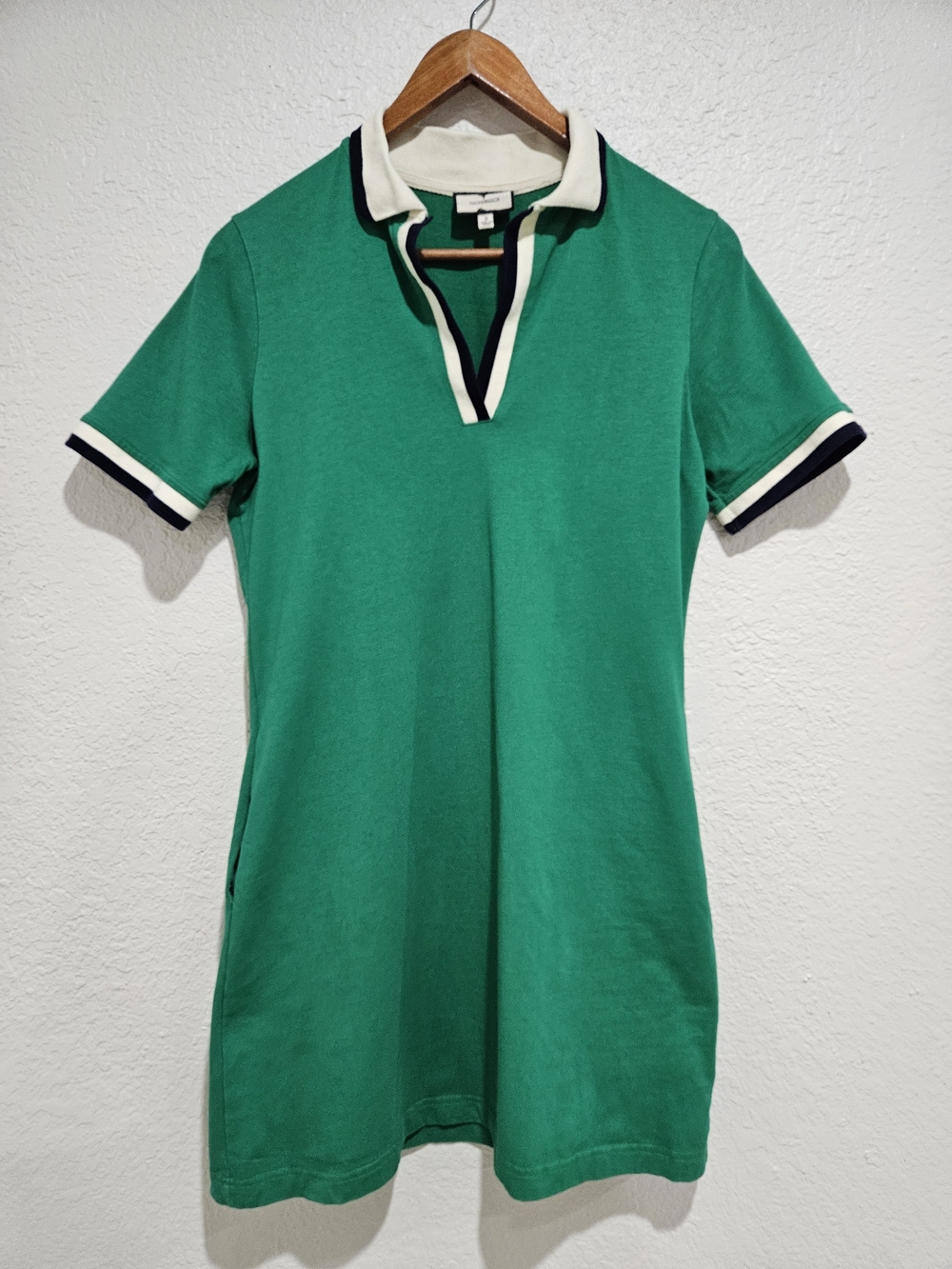 Tuckernuck Emerald Polo Midi Dress with Contrast Trim